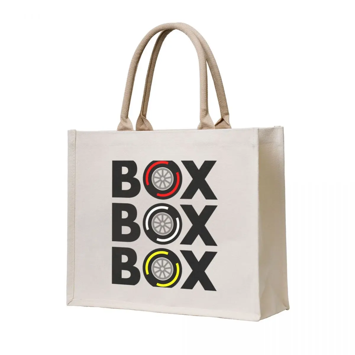 

Box Box Box F1 Tyre Compound Design Tote Bag shopping bag tote bag men Canvas for women