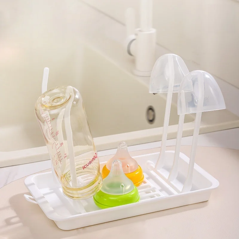 

6 Brackets Baby bottle drying rack, cup drying storage rack, portable folding milk bottle holder for travel