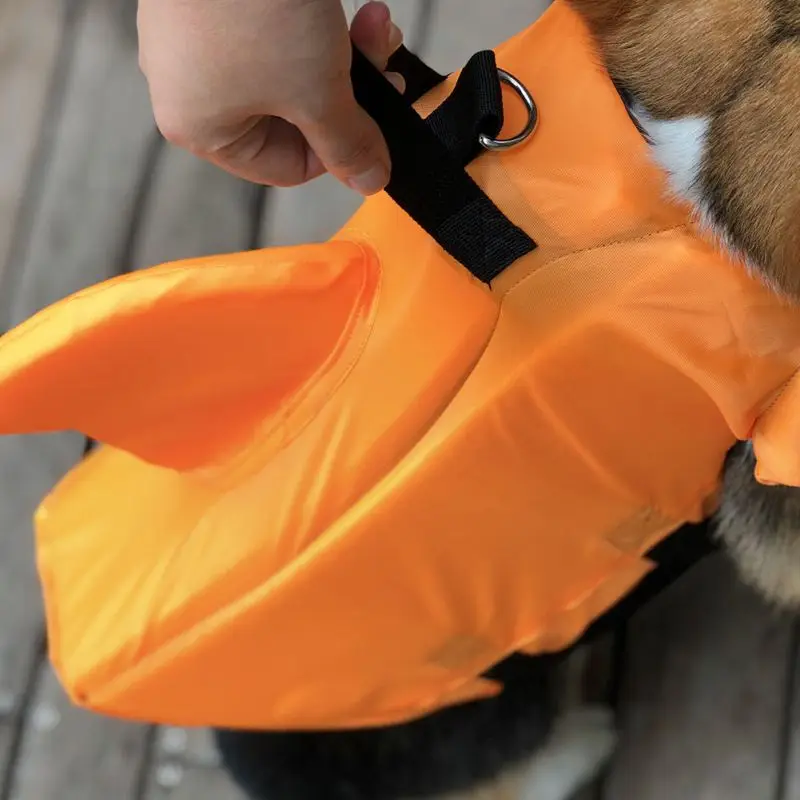 Shark Shaped Dog Life Jacket, Professional Life Vest, Enhanced Buoyancy Pets Lifesaver, Preserver