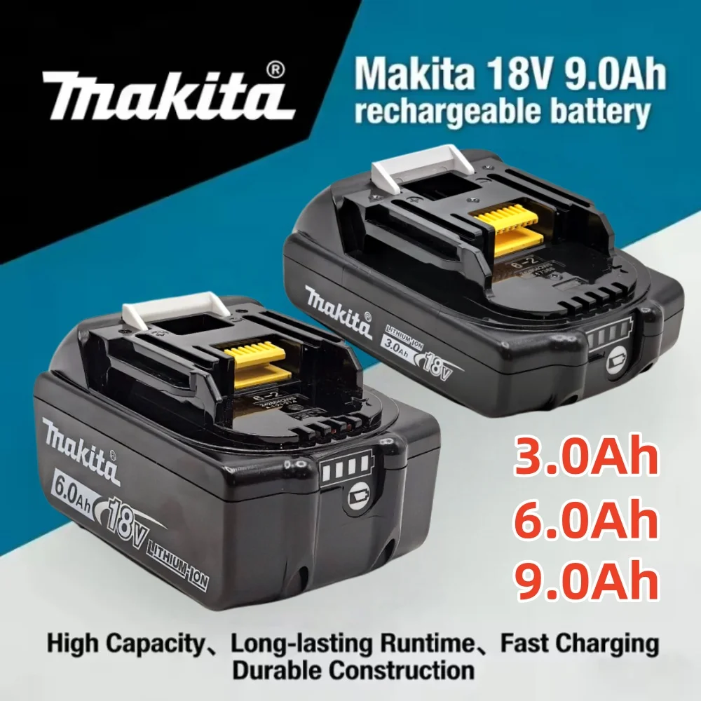 

Аккумулятор BL1860B Makita 18В 6Ач 3Ач, перезаряжаемый, для электроинструментов Makita DTD172 DDF487 DTW300 DGA404