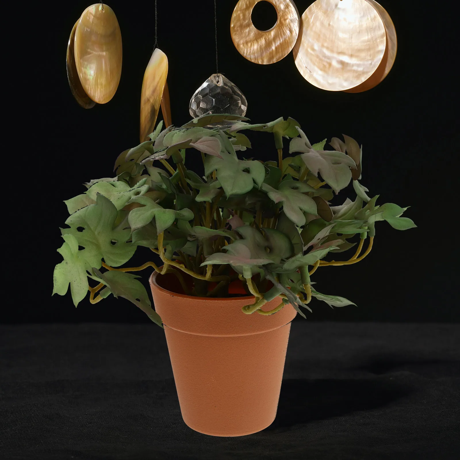 

Artificial Green Potted Plant Decoration High Quality Plastic Practical Craftsmanship Realistic Lifelike Fresh Feeling