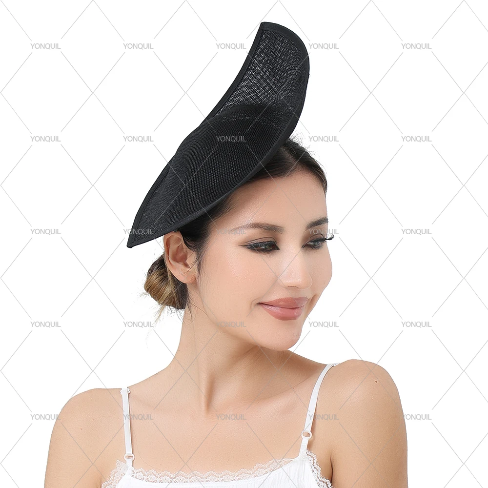 2026 neue 32 * 21 CM Zylinder Frauen Party Derby Cocktail Damen Chapeau Kappe Braut Hochzeit Basis Fascinator DIY Haar Zubehör – Detail 5