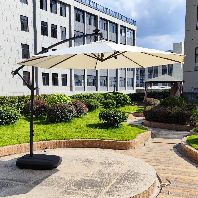 & Luxury Round Hand Push Patio Umbrella, Multi-scene Banana Sun Parasol for Yard, Beach & Commercial Custom Logo Wholesale