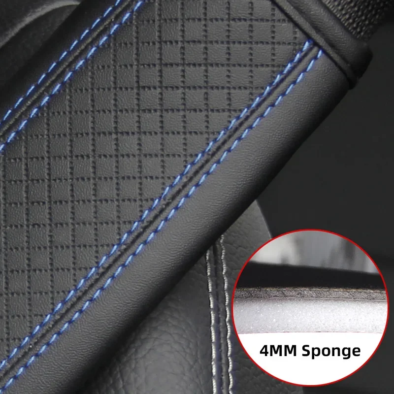 Auto zubehör sicherheit gürtel PU Leder Sicherheit Gürtel Schulter Abdeckung Atmungsaktive Schutz Sitz Gürtel Polsterung Pad Auto Innen – Detail 13