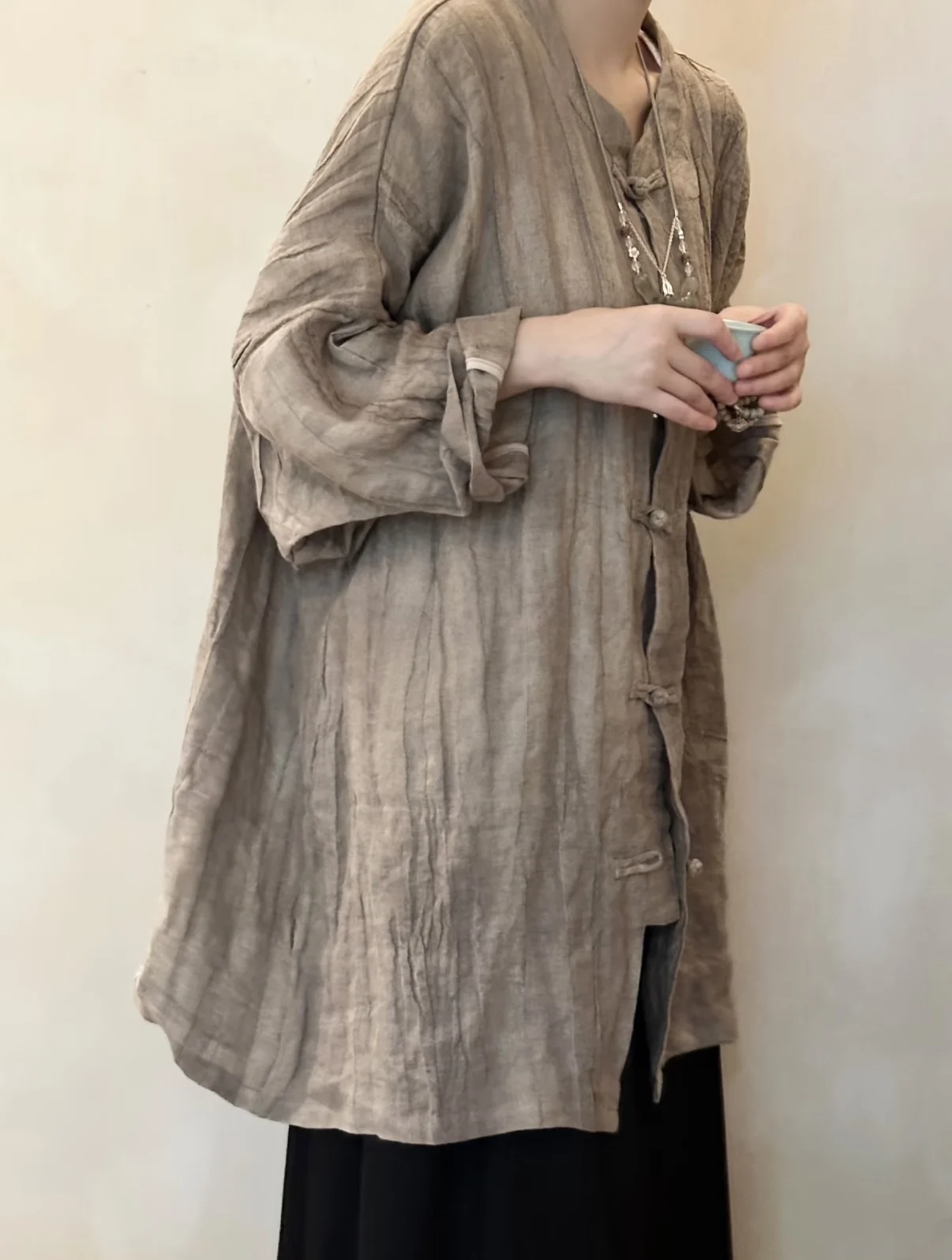High-End Zen Style Women's New Chinese Tang Suit Cotton Linen Shirt Traditional Chinese Costume Summer Fashion Upper Body