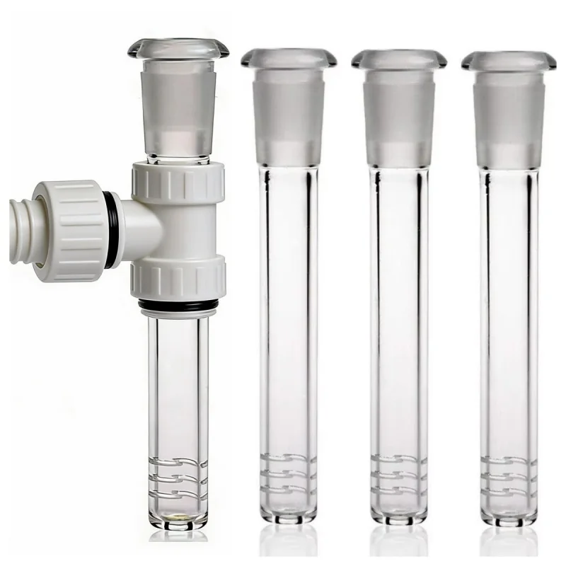 

4 шт. 4,7-дюймовая трубка из боросиликатного стекла ручной работы и многоразовые садовые соединители для воды