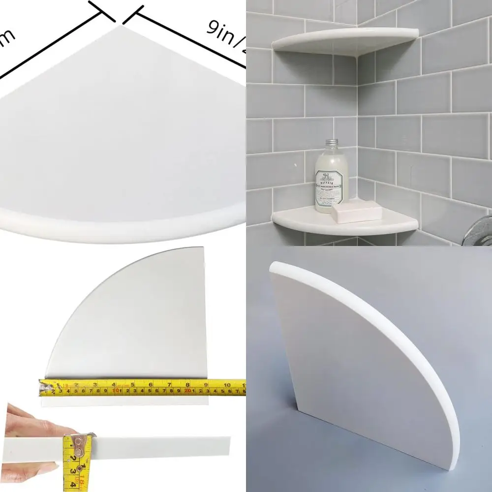 

9 x 9, угловые полки для душа из белого мрамора, настенные полированные аксессуары для ванной комнаты