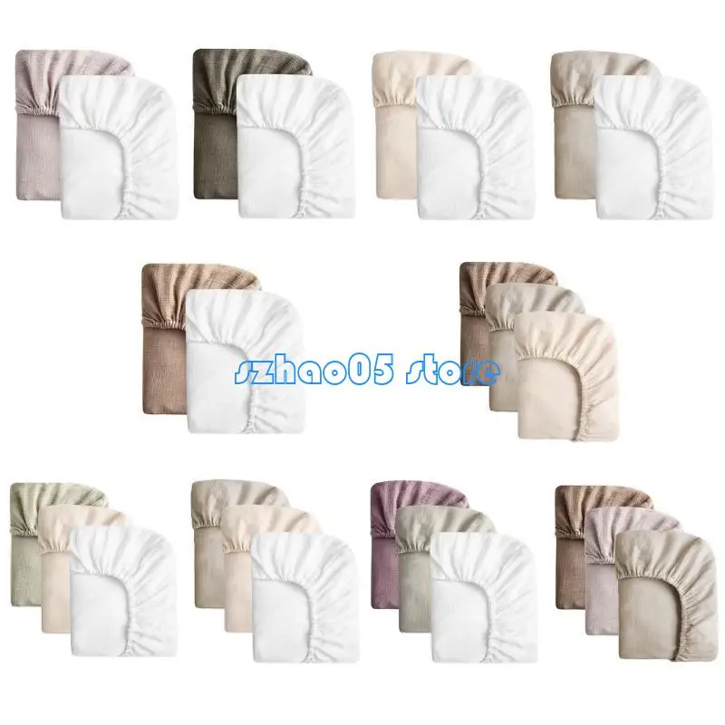 

85LE 1 Set Comfortable Crib Fitted Sheet for Infants Breathable Bassinet Bed Sleeve