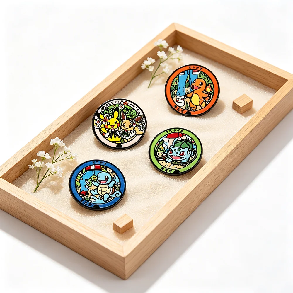 Enamel Pin Set - Набор из 4-х эмалевых значков с