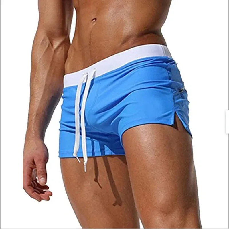 11 Colors Summer Swimwear Men Slim Fit Swimsuit Boy Swim Suits Boxer Shorts Swimming Trunks Swimming Beachwear