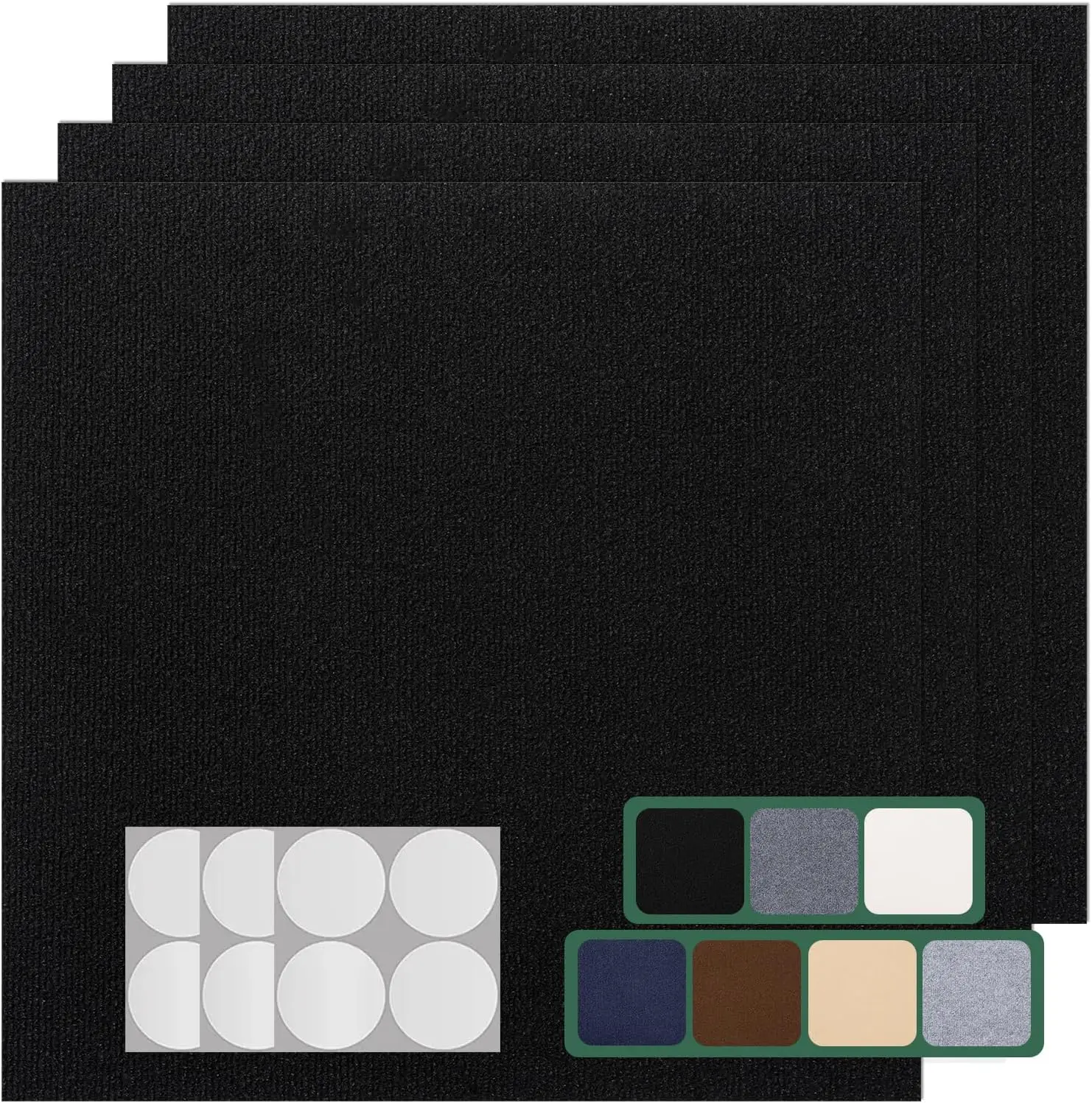 

30 Pack Carpet Tile - 12” X 12” Self Adhesive Carpet Floor Tiles Anti-Slip Squares Peel and Stick