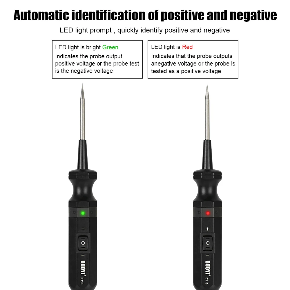 Voltage Test Electrical System Diagnostic Tool For Car Trailer RV Motorcycle Truck 6-24V Car Circuit Tester Power Probe Pen