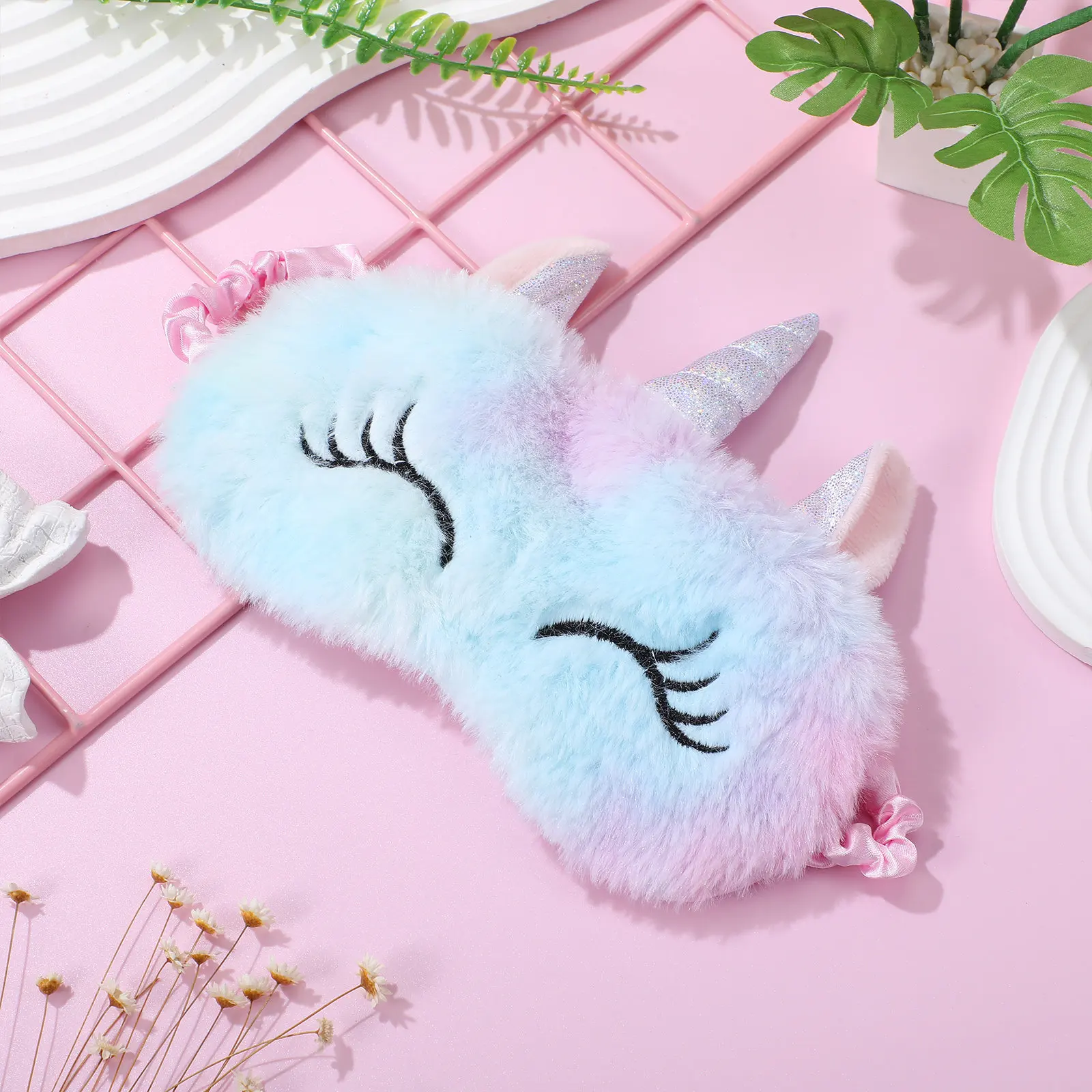 1Pcs Ice Cream Eye Cover Travel Sleeping Eye Mask For Travel Women Home Flight Gift Comfortable