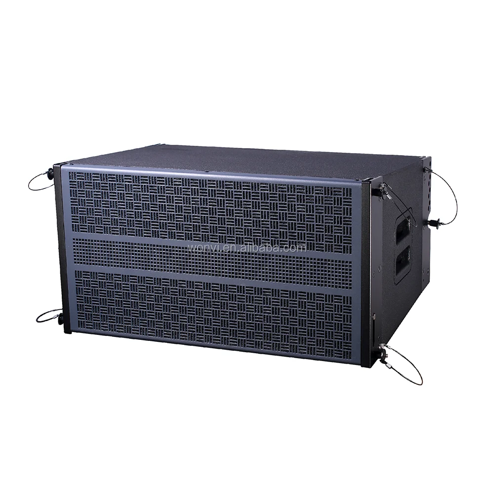 Altavoces line array individuales de 12 "+ altavoces subwoofer line array con alimentación individual de 18", altavoces line array para iglesia
