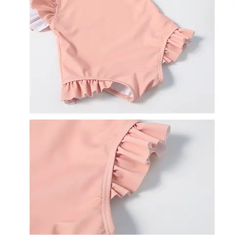 Hello Kitty barnbaddräkt sommar barnkläder helkroppsbikini baddräkt badkläder stranddräkt klänningar ärmlös flickor 12 best sales Hello Kitty badkläder - №3