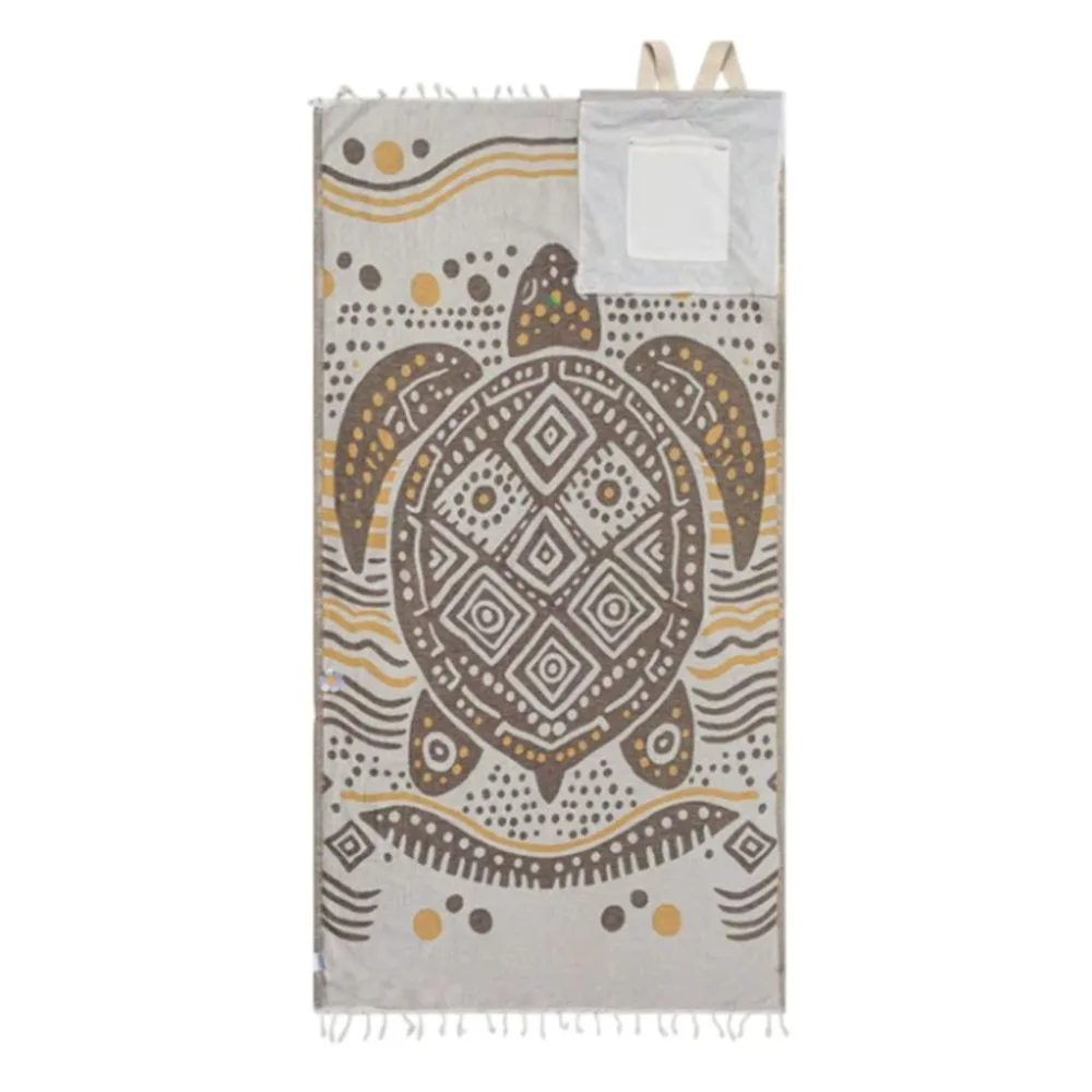 2-in-1 Convertible Towel & Backpack Wearable Oversized Beach Bag Quick-Dry Sand-Repelling Beach Towel