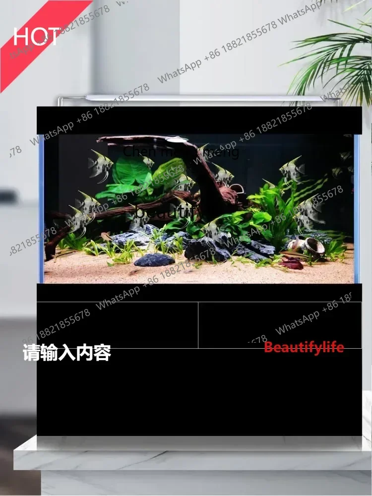 

cn8617 ssDesktop Fish Globe Маленькая гостиная Домашний нижний фильтр Встроенный ультра-белый стеклянный новый потоковый цилиндр Родной цилиндр