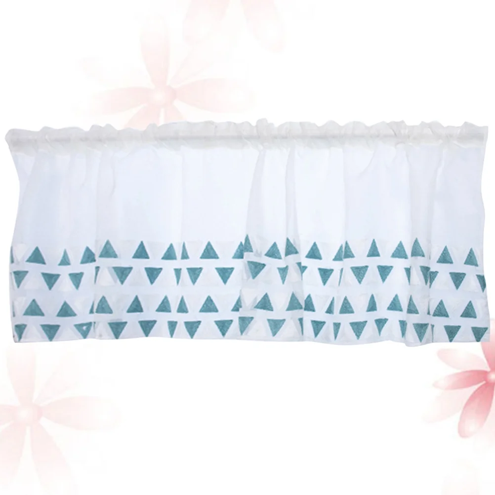 أنيقة نصف الستار نافذة ستارة قصيرة 100x50 سنتيمتر ضوء حجب ستائر التعتيم رومانسية ديكور المنزل لغرفة المعيشة غرفة نوم #1