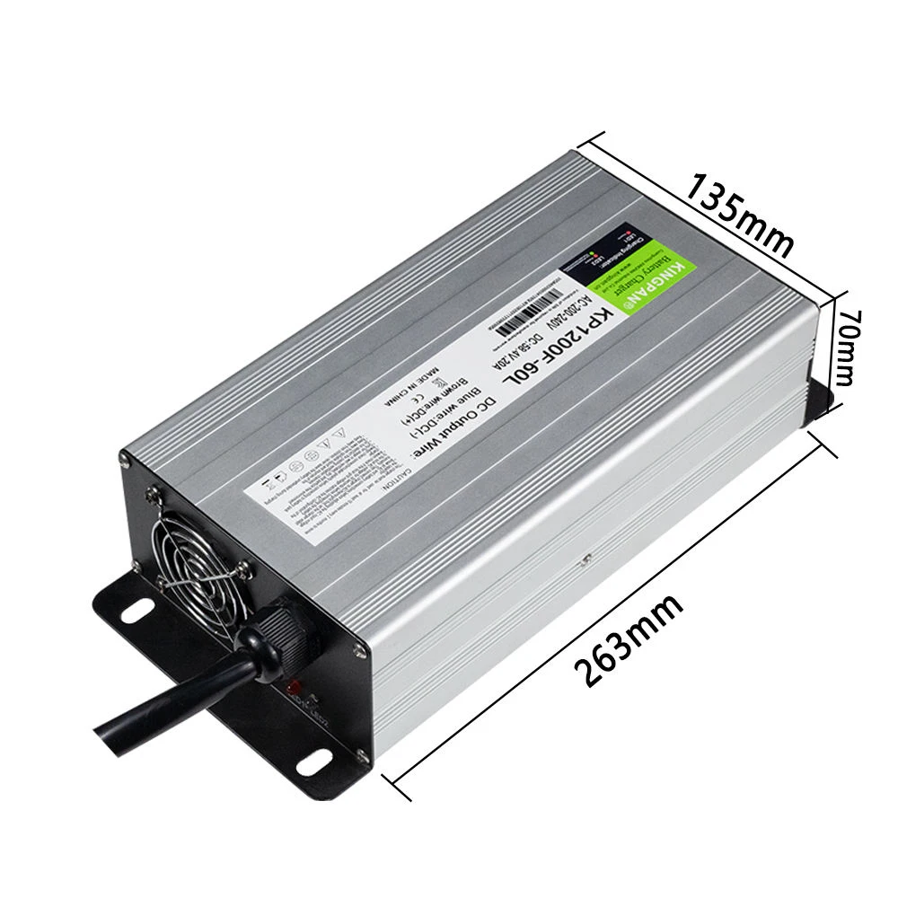12V 50A 24V 35A 36V 25A 48V 20A 60V 15A 72V 12A UL CE Lifepo4 Li Ion AGV Golf Carts Battery Charger for E-Motorcycle