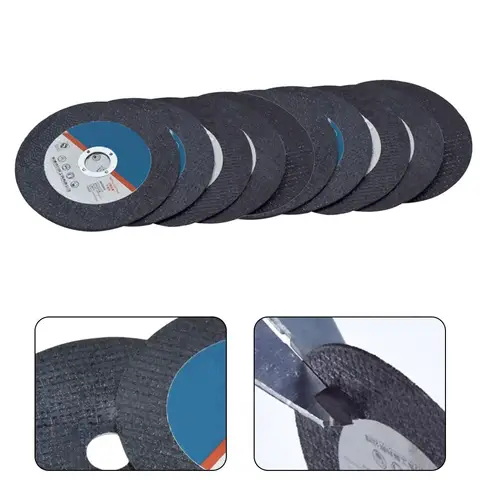 10pc 4 인치 원형 수지 톱 블레이드 그라인딩 휠 커팅 디스크 16mm 탄소강 파이프 철 커팅 앵글 그라인더 도구 부품