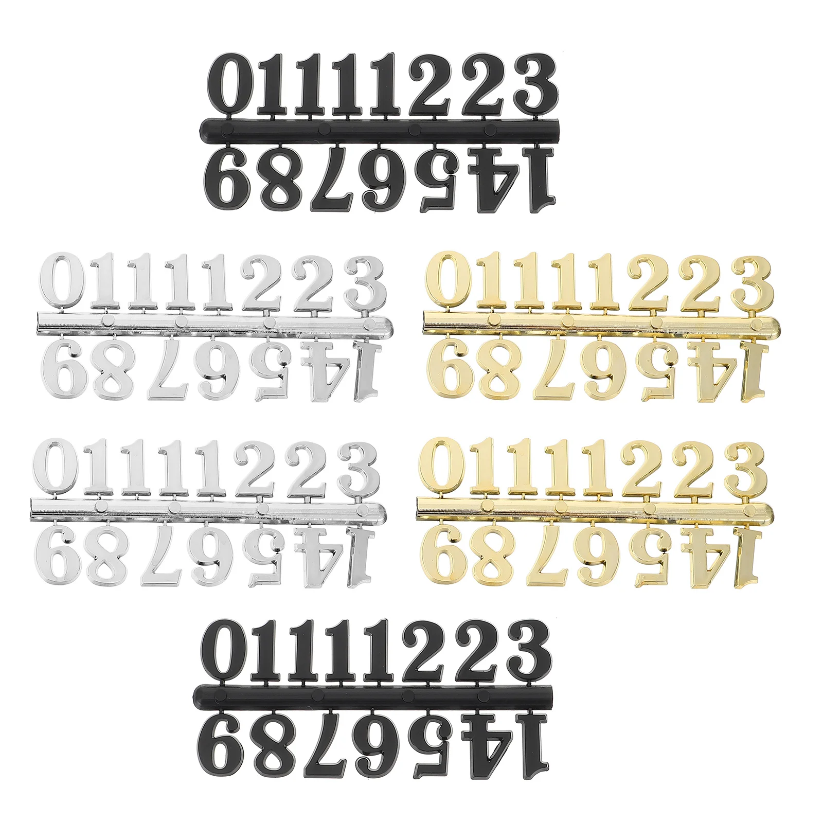 

15 set Wall Numerals Arabic Numbers For Replacement Diy Number Set Repairing Accessories Wall Clock Parts Digital Clock Numbers