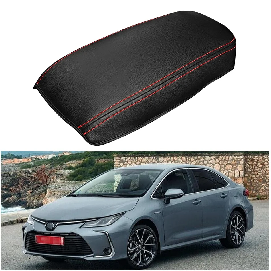 for Toyota Corolla 2019 2020 Center Console Seat Armrest Storage Box Protector Pad Mat Molding Cover Kit PU