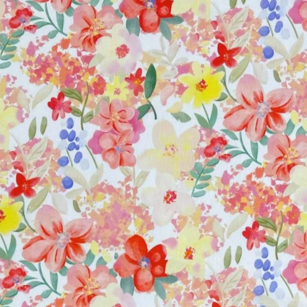 

40S Pure Cotton Digital Printed Fabric Soft Breathable Cotton Cloth For Kids Shirt Headscarf Bag Anti-Mosquito Pants DIY Sewing