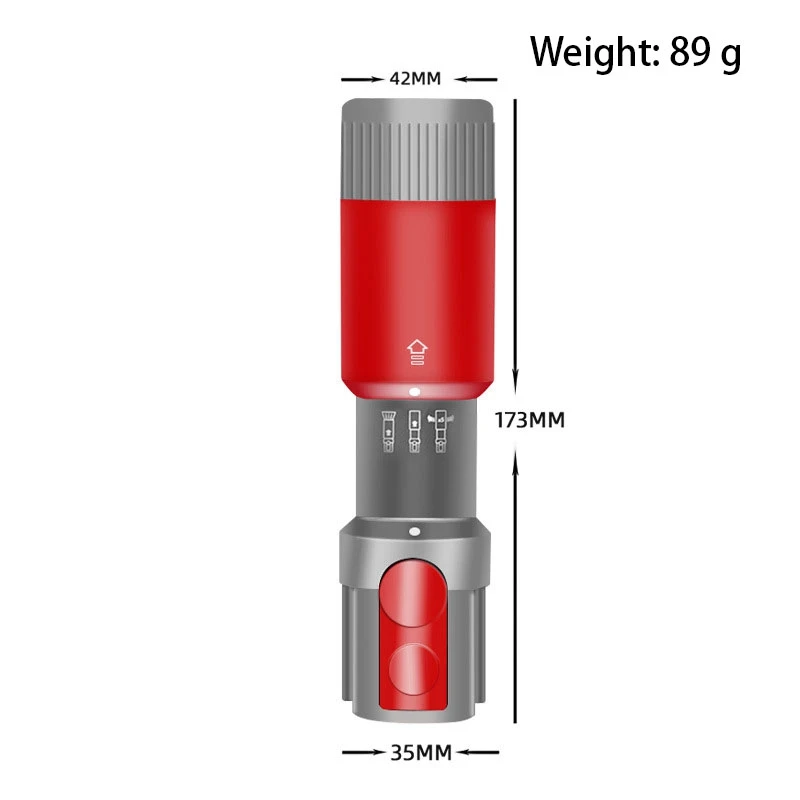 무흔적 먼지 제거 소프트 브러시 헤드, 다이슨 다이슨 V12 진공 청소기에 적합한 그레이 및 레드 플라스틱, V7 V8 V10 V11 V15, 2 피스