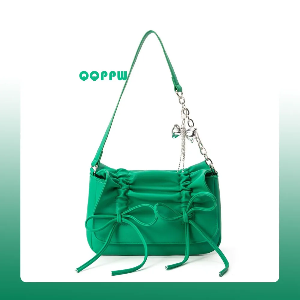 

Fashion one shoulder armpit commuter French outing handbag Korean bow bag new versatile luxury bag