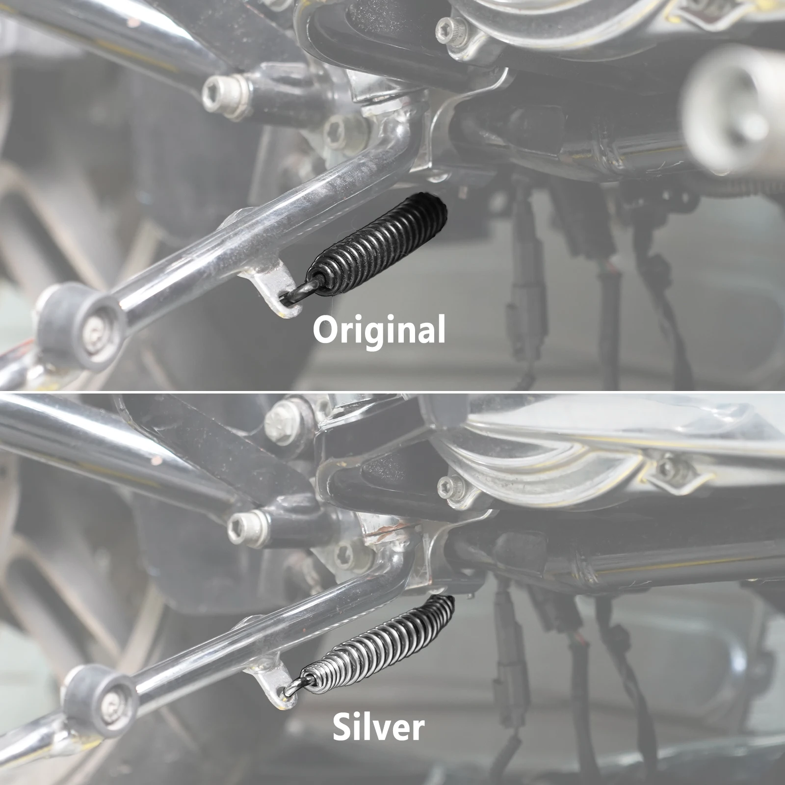 Motorcycle Steel Jiffy Kickstand Spring for Harley Street Glide/Special FLHX FLHXS 2017-2024 Deluxe FLDE Fat Boy FLFB 2018-2020