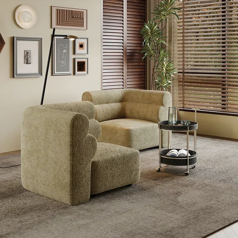 Medieval leisure sofa chair creative module square free combination bed and breakfast apartment