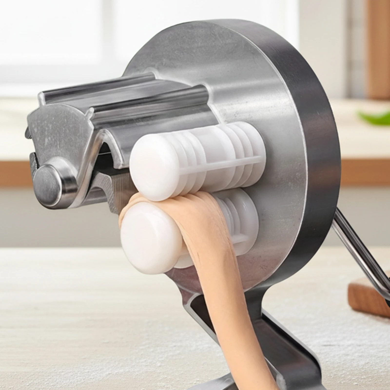Manual Cavatelli Maker Machine Hand Crank Italian Pasta Roller Kitchen Tool