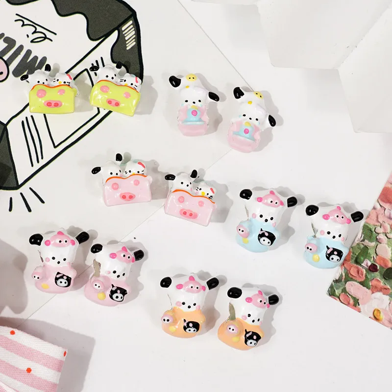 New Miniso Fashion Sanrio Charm Beads Suitable for Original Women's Bracelets Jewelry Accessories Gifts