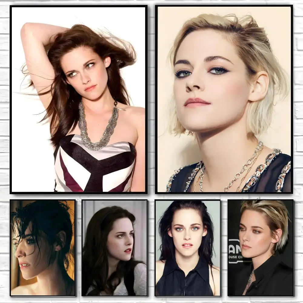 Affiche de l'actrice Kristen Stewart, affiches classiques et impressions d'art mural, idéales pour les salons, les chambres et la maison.