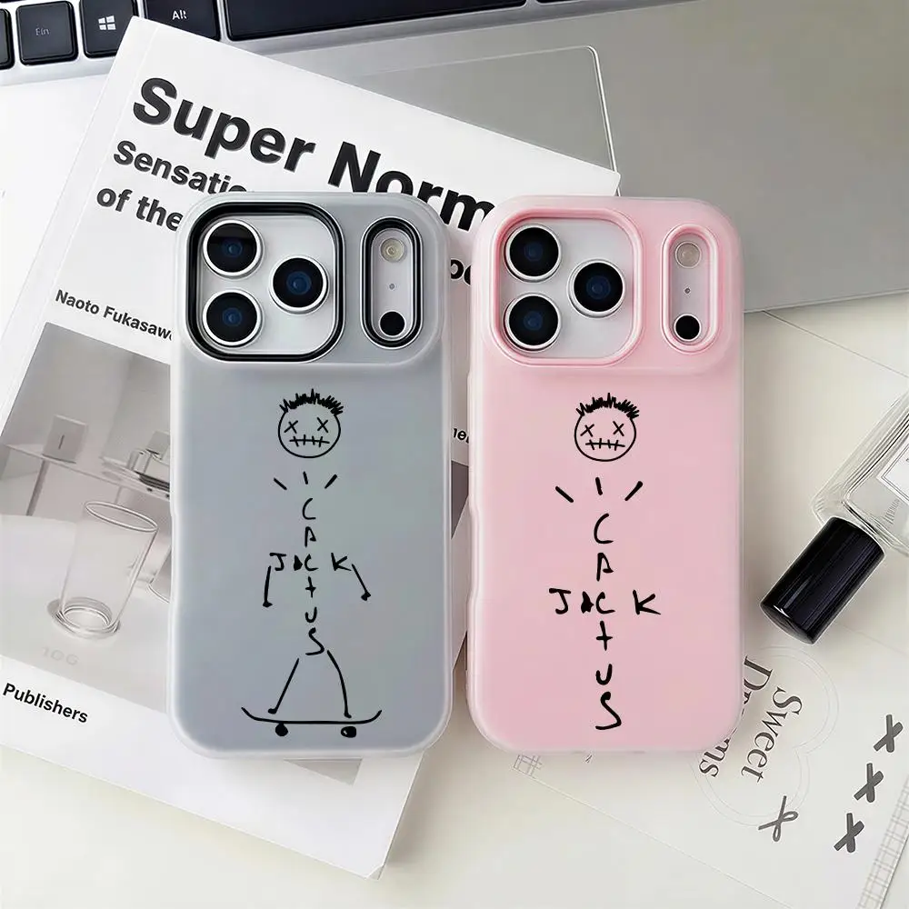 

Чехол для телефона Cactus Jack 2-в-1: съемный прозрачный чехол с отделением для карт и фотографий для iPhone 12-17