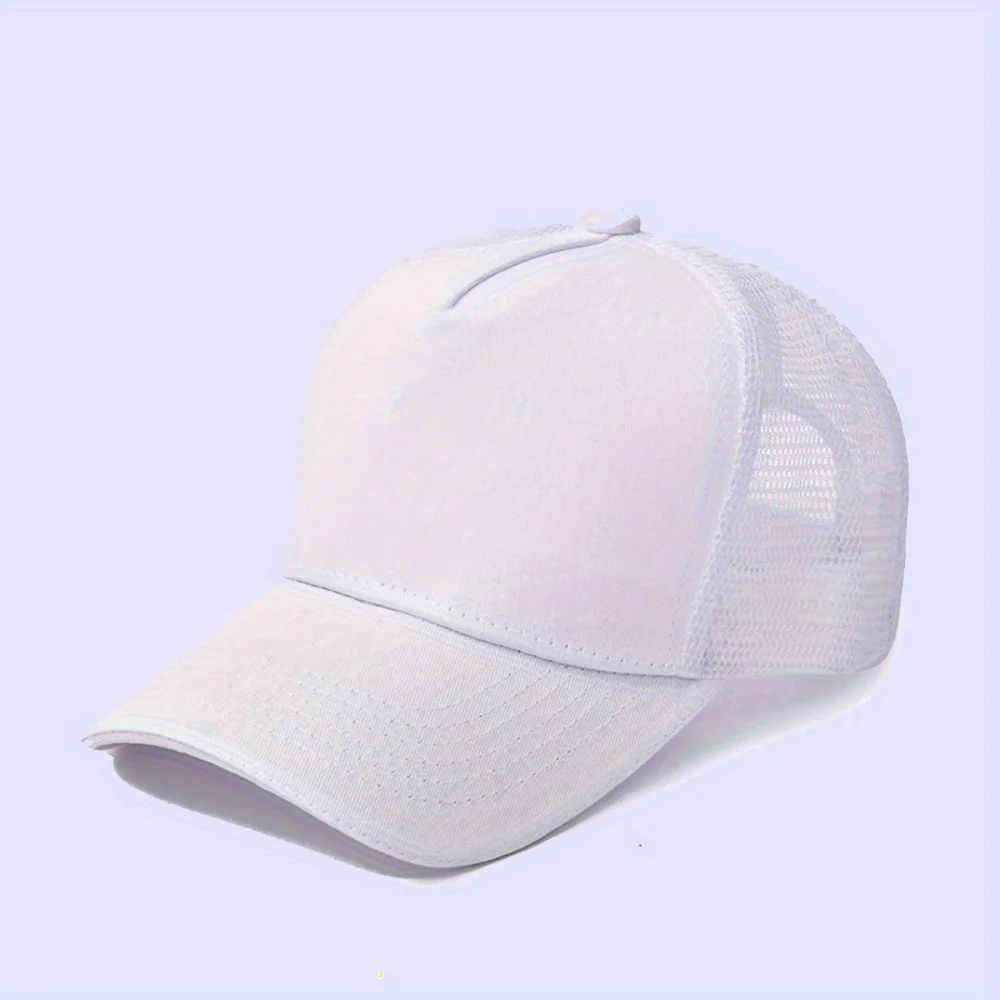 

Breathable Mesh Baseball Cap Adjustable Snapback Trucker Hat Hip Hop Curved Brim Cap Summer Sun Hat for Men Women