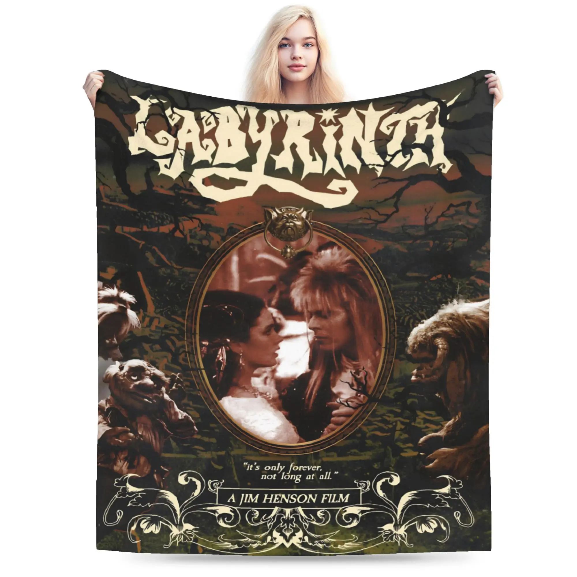 Labyrinth Movie Accessories Blankets Super Soft Flannel  Throw Blanket Comfortable Bedspreads