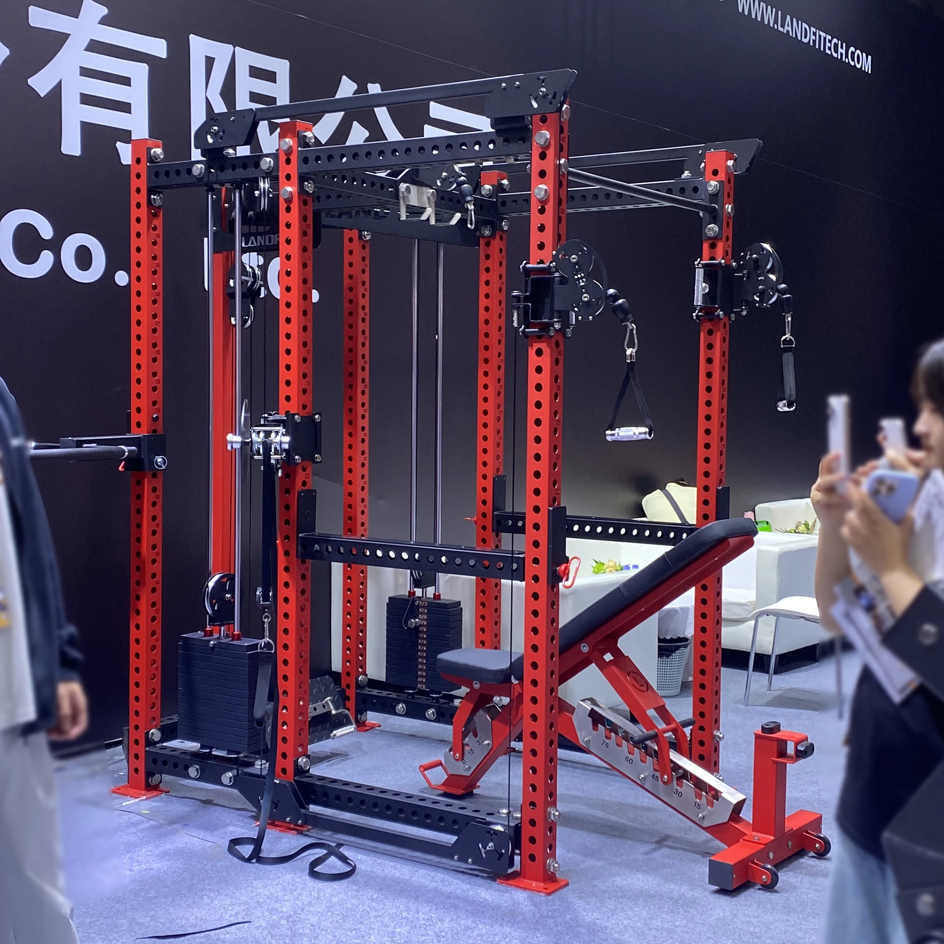 Gym Equipment Bodybuilding Smith Machine Multi Functional Multi Gym Power Rack All in One Smith Machine