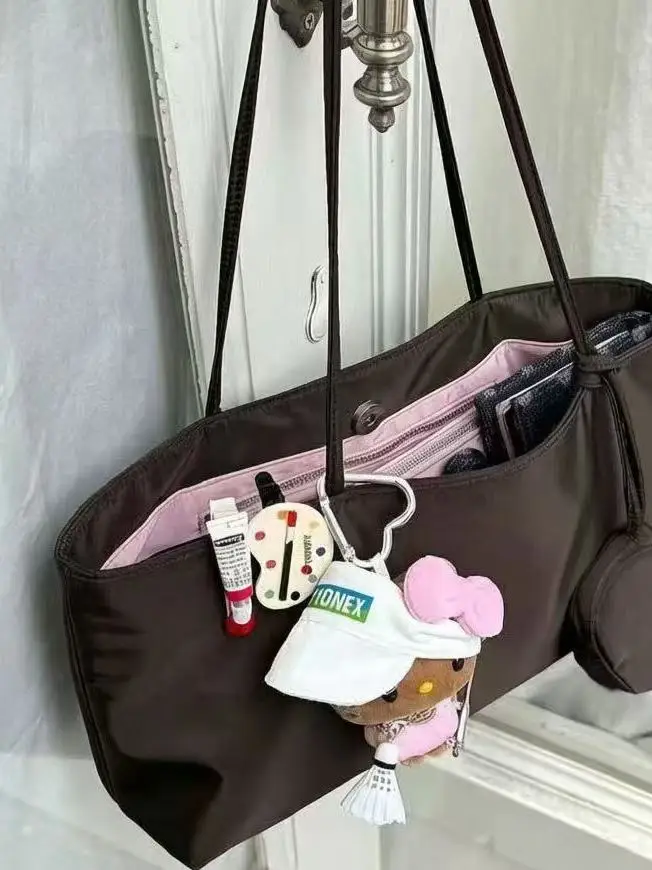 Women's Nylon Canvas Tote Bag 2026 New Commuter Underarm Hobo French Bread Bag Handheld Soft Handle Medium Hardness Spring Se...