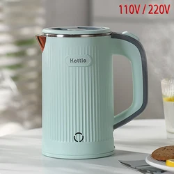 電動ケトル,ポータブル,旅行用,数分,304ステンレス鋼,800ml, 110V, 220V,ホテル用