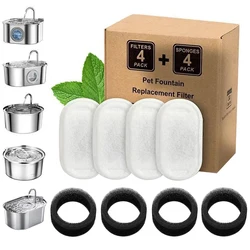 4/8 Stuks Kat Fontein Filters Kat Fontein Vervanging Filters Kat Fontein Filters Hond Waterbak Filters Dierbenodigdheden