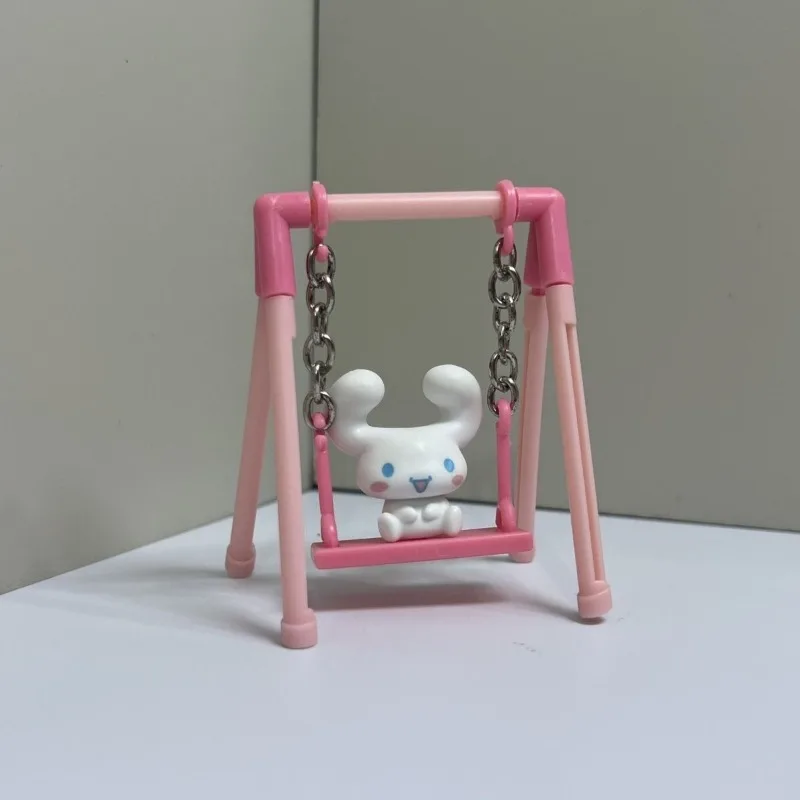 การ์ตูนกาชาปองของเล่นซานริโอ เฮลโล คิตตี้ ปอมปูริน ซินนามอนโรล มายเมโลดี้ แอคชั่นฟิกเกอร์ ของสะสมแบบแกว่งได้ ของตกแต่ง ของขวัญสำหรับเด็ก
