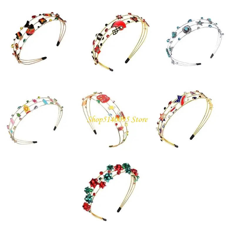 

DXAE Рождественский обруч для волос Косплей Костюм Реквизит для вечеринки Повязки на голову Красочные стильные