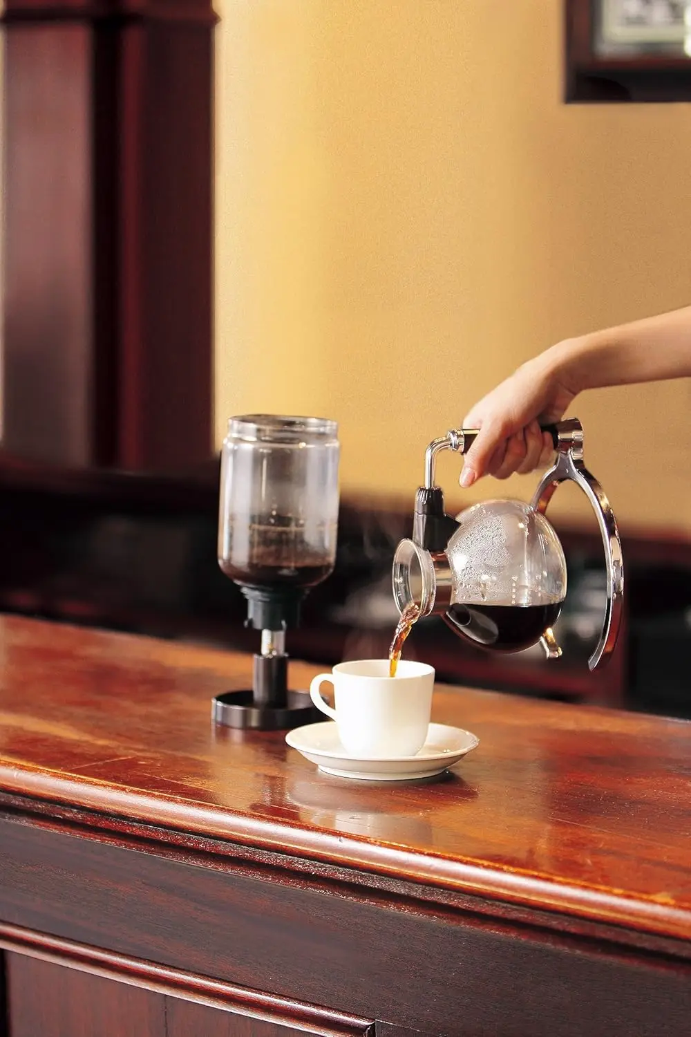 siphon coffee maker dark brown CM-D853BR