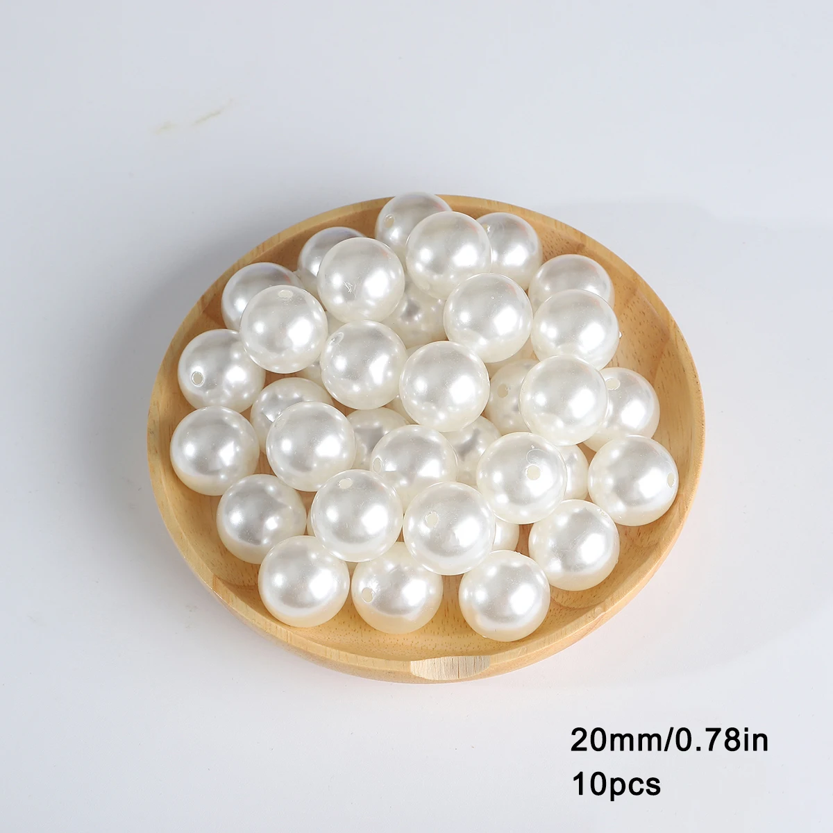 3-20mm 10-1000 stuks recht gat ABS imitatie parel beige witte armband met ronde kralen voor DIY ambachtelijke sieraden maken producten