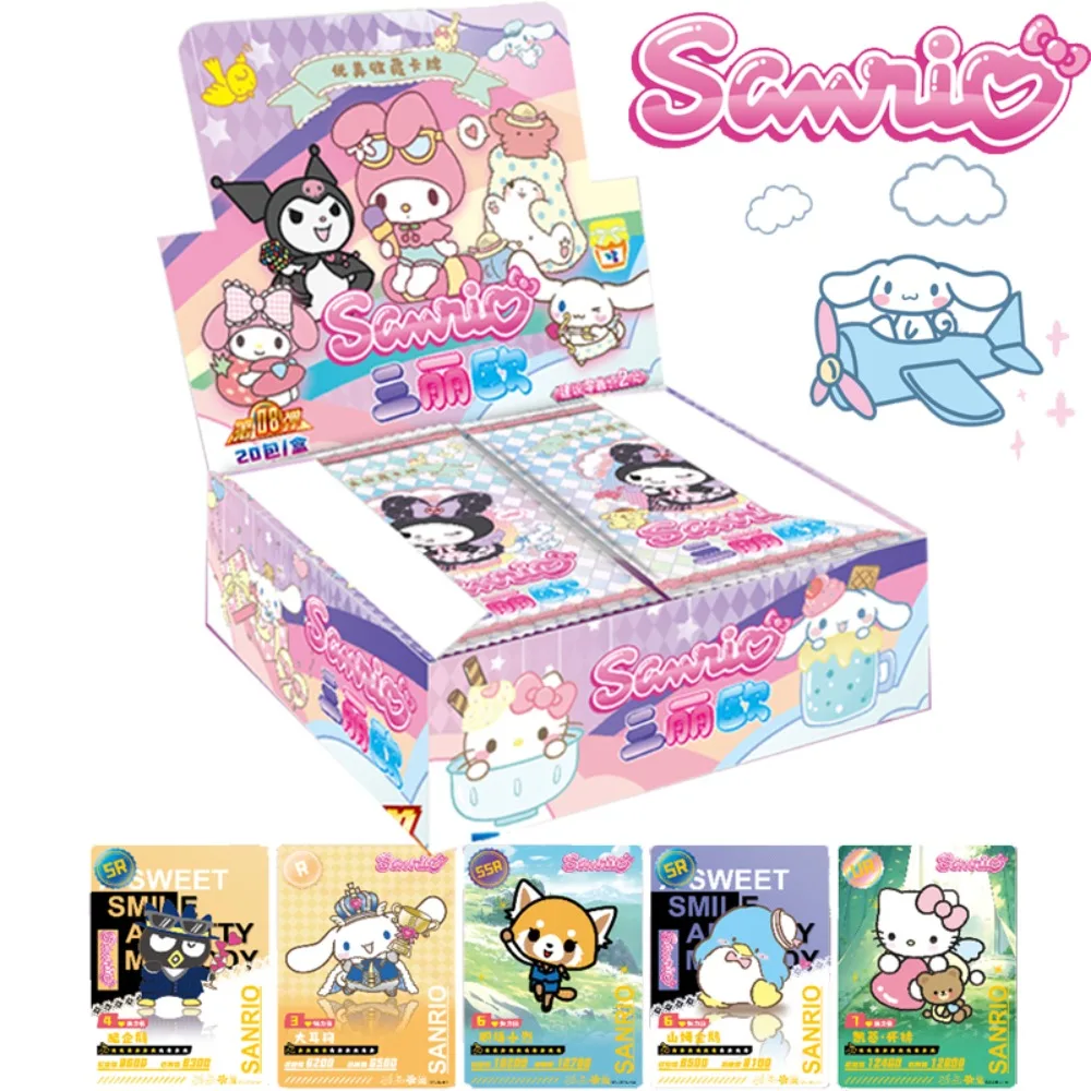 

Коллекционная карточка Sanrio для детей, милая и Веселая мультяшная карточка «Моя Мелодия» с помпоном пурином, полачко, коричной лимитией, детские подарки