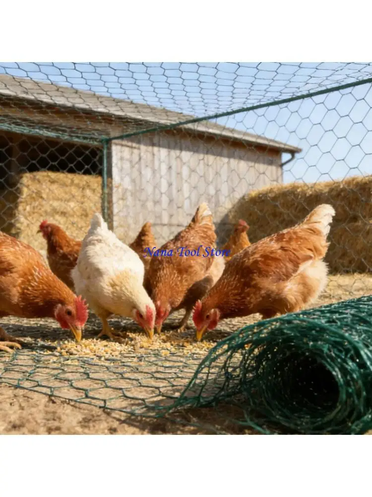 

31GJ DIY Ready Galvanized Steel Chicken Wire Mesh Rustproof Mesh Multipurpose Support for Home Garden Projects & Plant Care