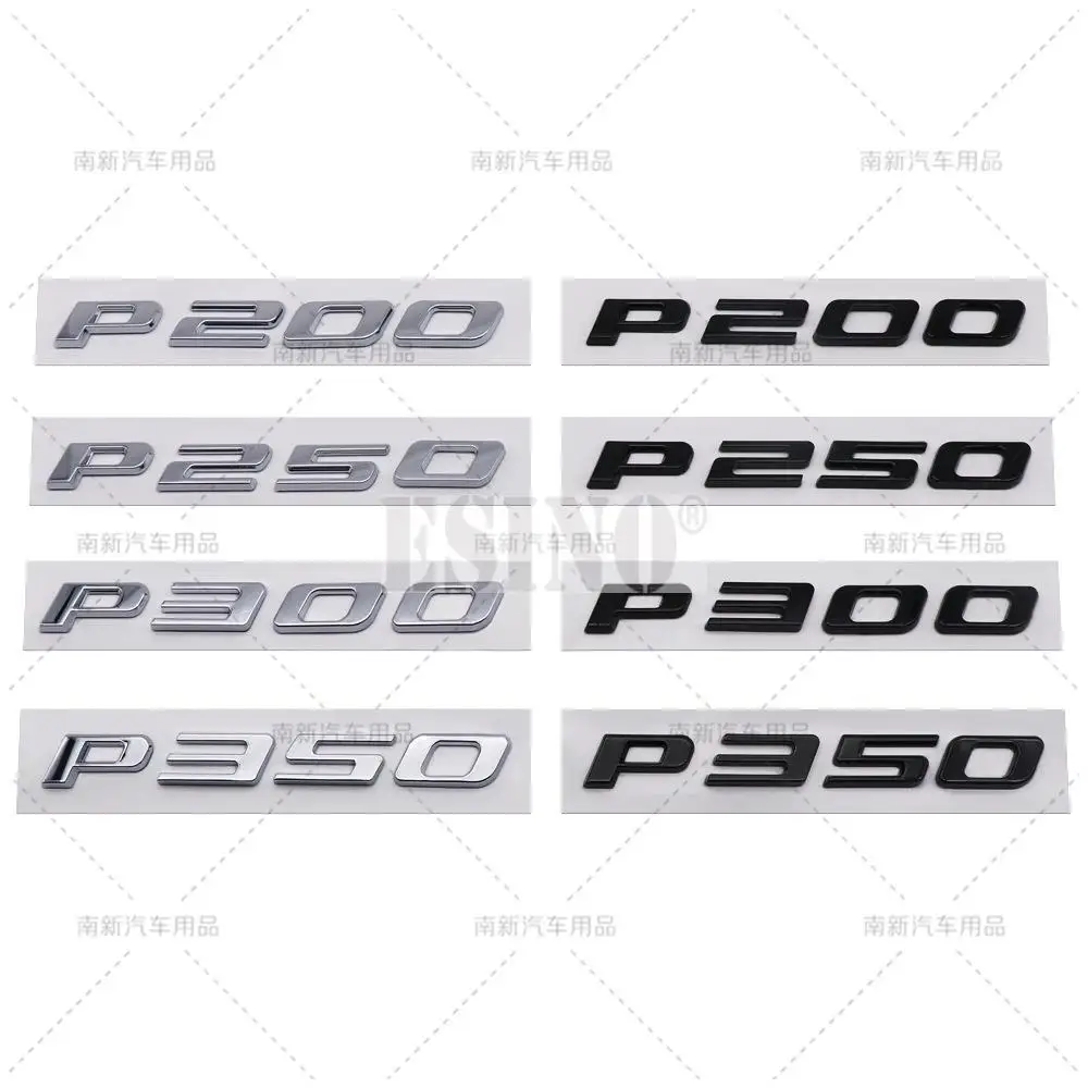 

Car Styling P200 P250 P300 P350 3D ABS Chrome Emblem Car Badge Sticker Decal Auto Accessory for Jaguar XE XF XJ XJL F-pace