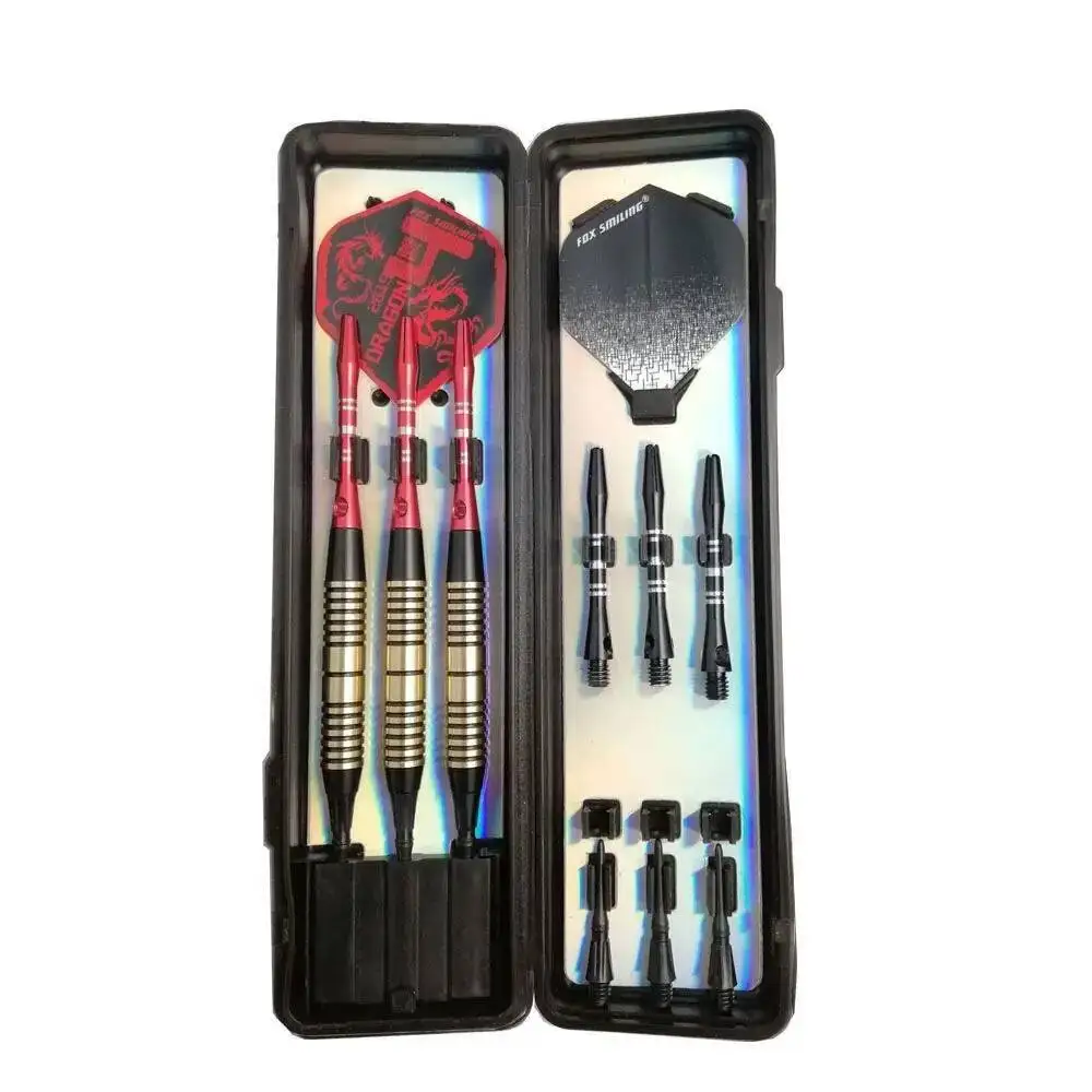 

FOX SMILING 3 шт., 18 г, электронные дротики с мягким наконечником и пластиковым наконечником, с латунным стволом