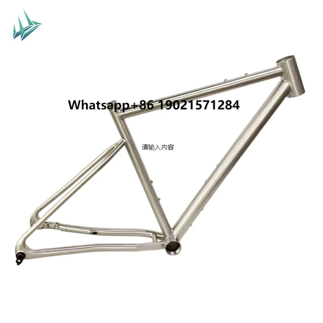 

NEW Titanium Gravel Bicycle Frame with 3D Printing UDH Dropout Road Bike Frame 3D Printed Bike Accessories